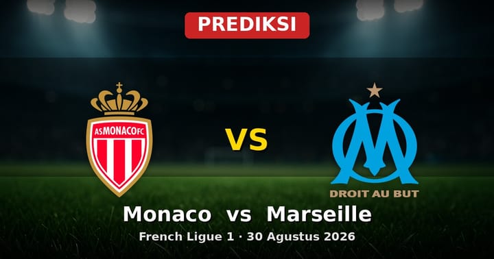 Prediksi Monaco vs Marseille French Ligue 1 30 Agustus 2026