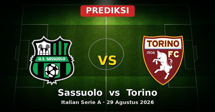 Prediksi Sassuolo vs Torino Serie A 29 Agustus 2026: Duel Sengit di MAPEI Stadium
