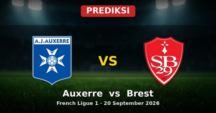 Prediksi Auxerre vs Brest Ligue 1 20 September 2026