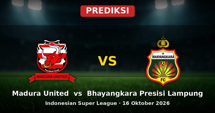Prediksi Madura United vs Bhayangkara Presisi Lampung Liga Indonesia 16 Okt
